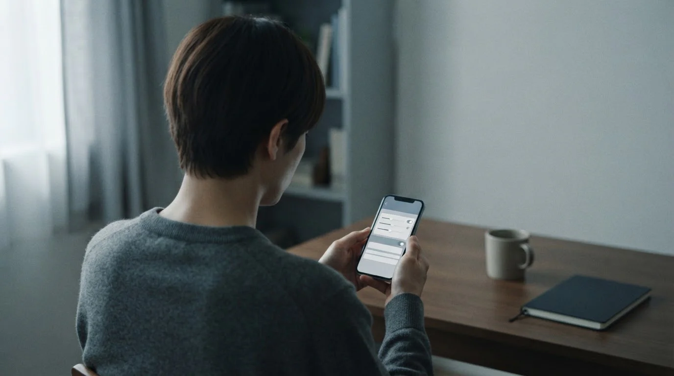 Person setzt Einzahlungslimits auf Smartphone-Bildschirm