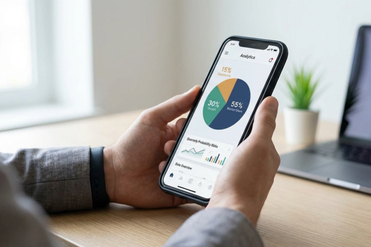 Kreisdiagramm das Wahrscheinlichkeitsverteilungen in Prozent zeigt